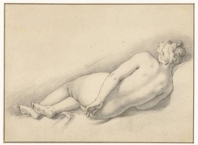 Study of a Reclining Female Nude by Abraham Bloemaert