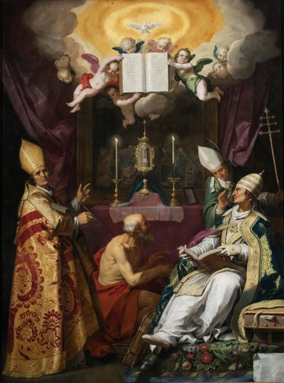 The Four Fathers of the Latin Church by Abraham Bloemaert