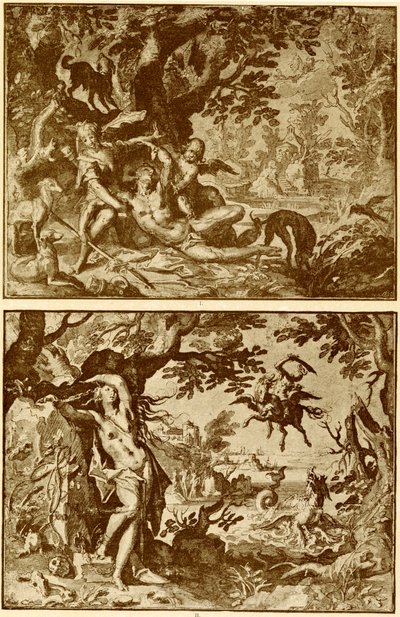 Venus and Adonis by Abraham Bloemaert