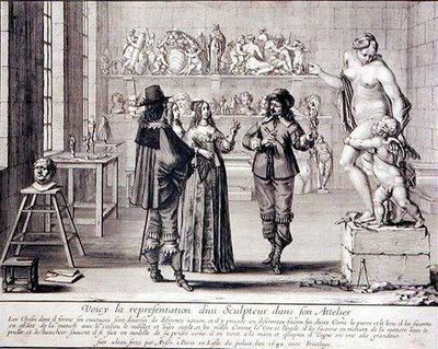 A Sculptor in His Studio by Abraham Bosse