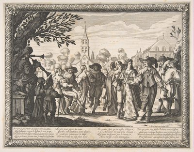 Dance on the Village Square, ca. 1633 by Abraham Bosse