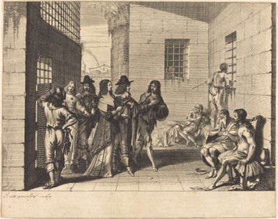 Gentry Visiting a Prison by Abraham Bosse