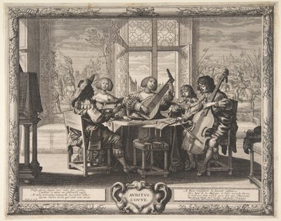 Hearing, ca. 1638 by Abraham Bosse