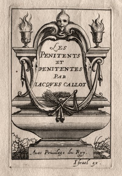 The Penitents: Frontispiece by Abraham Bosse