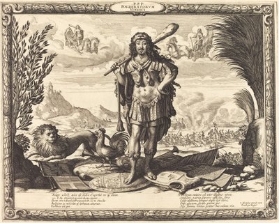 Louis XIII as Hercules by Abraham Bosse