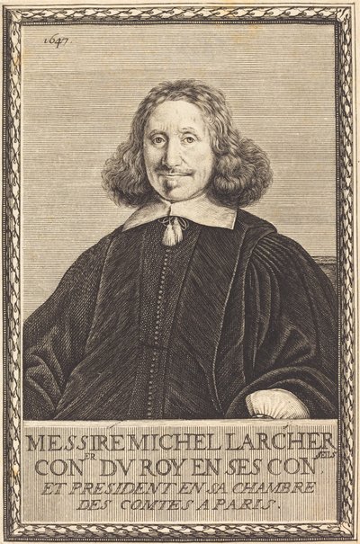 Michel Larcher by Abraham Bosse