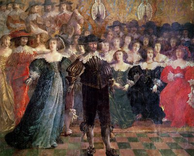 The Court Ball (detail) by Abraham Bosse