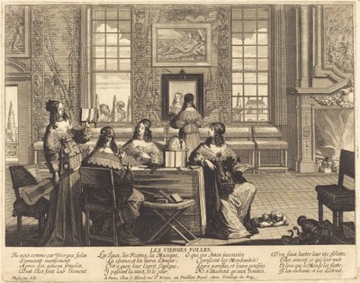 The Foolish Virgins Wasting Time by Abraham Bosse
