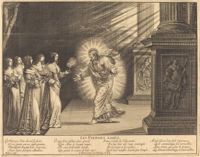 The Wise Virgins Carrying Their Lamps by Abraham Bosse