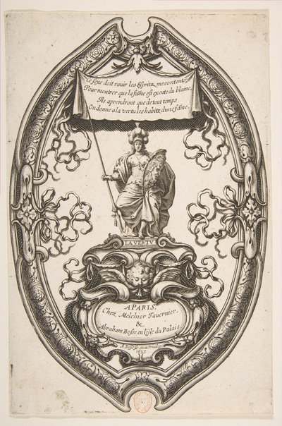 Virtue: Athena, 1637 by Abraham Bosse