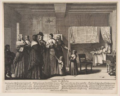 Visiting the Sick by Abraham Bosse
