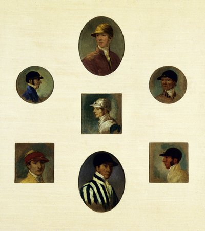 Studies of Jockeys, c.1830 by Abraham Cooper