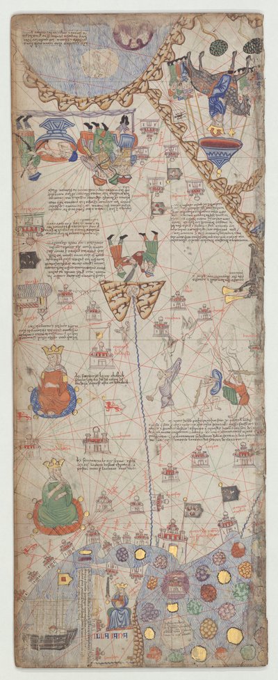 Catalan Atlas, Sheet 11, 1375 by Abraham Cresques