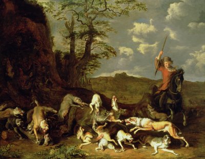 A Bear Hunt by Abraham Danielsz. Hondius