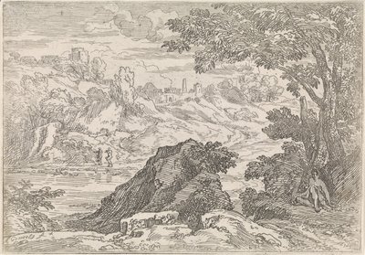 Landscape with River (Arcadian Landscapes) by Abraham Genoels