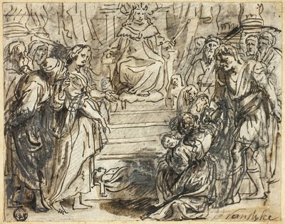 Judgment of Solomon by Abraham Jansz. van Diepenbeeck