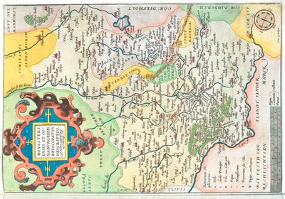 State: North Rhine-Westphalia, Lower Saxony, Germany by Abraham Ortelius