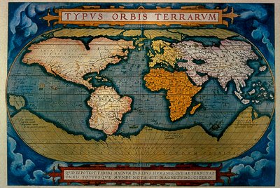 The Planisphere, Cartography of Antwerp, 1571 by Abraham Ortelius
