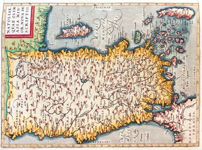 Turkey, Cyprus by Abraham Ortelius