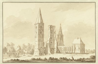 Abbey of Egmond by Abraham Rademaker