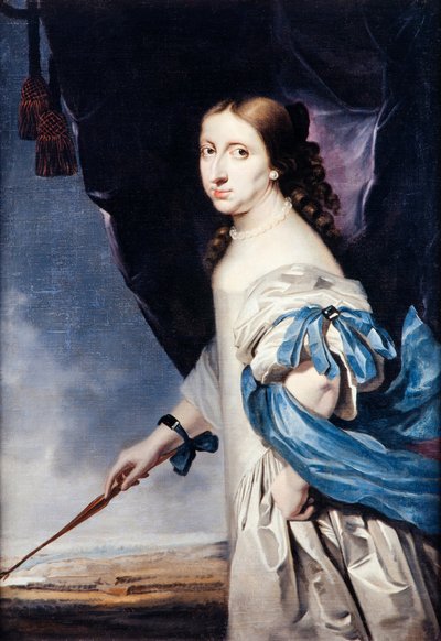 Portrait of Queen Christina of Sweden by Abraham Wuchters