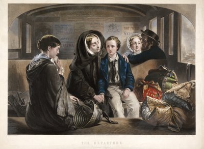 The Departure (Second Class), pub. 1857 by Abraham after Solomon