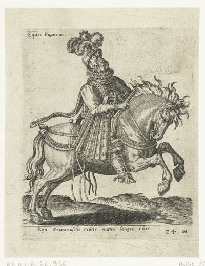 French Rider with Pistol by Abraham de Bruyn (attributed to)