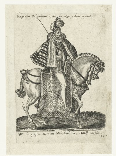 Dutch Gentleman on Horseback by Abraham de Bruyn (attributed to)