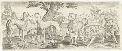 Dogs Animals (series title) by Abraham de Bruyn (possibly)