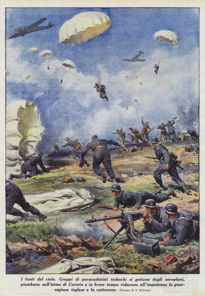 The Sky Infantry by Achille Beltrame