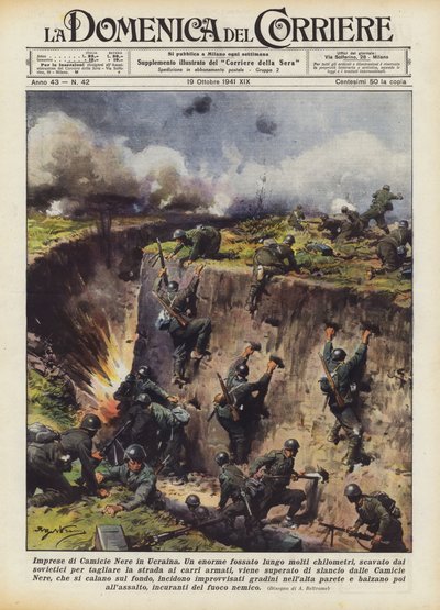 Exploits of Blackshirts in Ukraine by Achille Beltrame