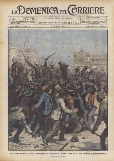 The Revolt in South Africa by Achille Beltrame