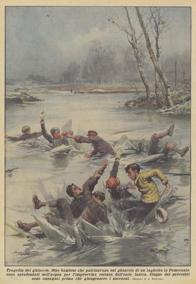 Ice tragedy by Achille Beltrame