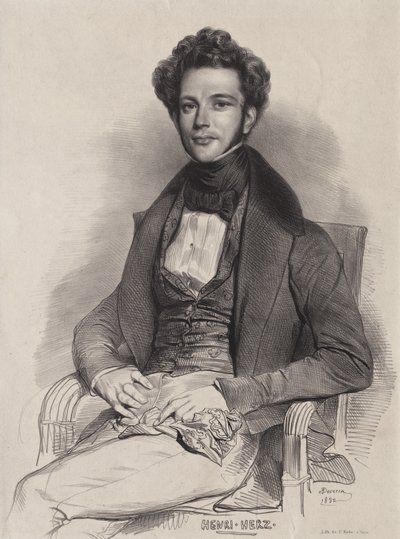 Henri Herz, Pianist by Achille Devéria