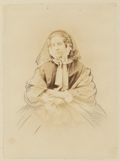 Half-length Portrait of a Lady by Achille Devéria
