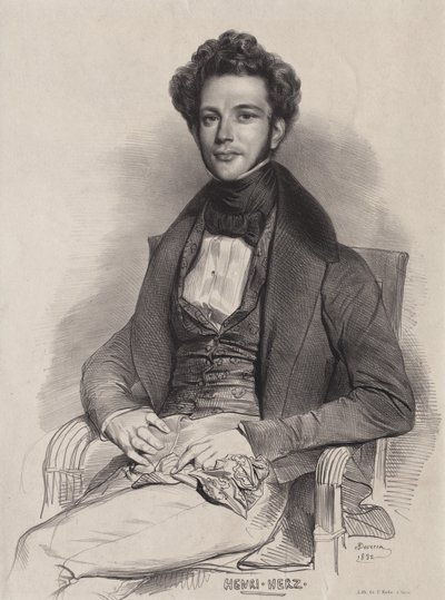 Henri Herz, Pianist by Achille Devéria