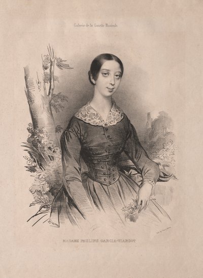 Madam Pauline Garcia-Viardot by Achille Devéria