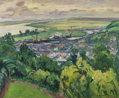 Landscape in Honfleur by Achille Emile Othon Friesz