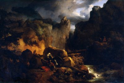 Death of Roland by Achille Etna Michallon