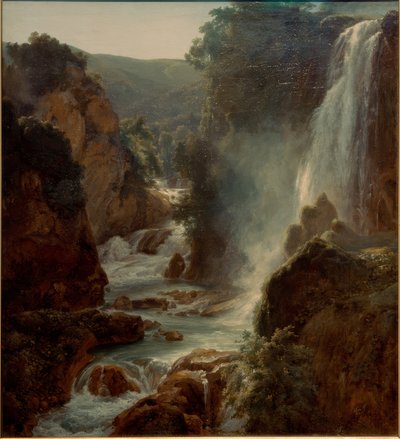 The Cascade of Tivoli by Achille Etna Michallon