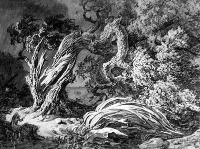 The Oak and the Reed by Achille Etna Michallon