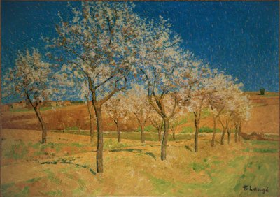Landscape with Blooming Trees by Achille Lauge