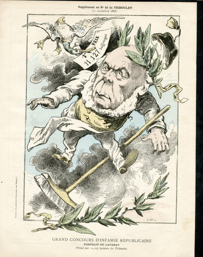 Le Triboulet, Satirical in B & W by Achille Lemot