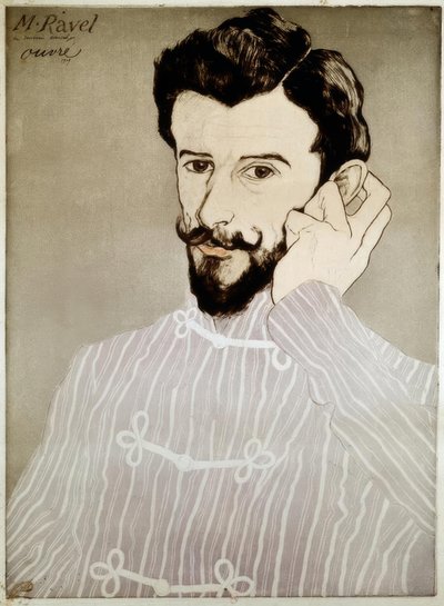 Maurice Ravel by Achille Ouvré