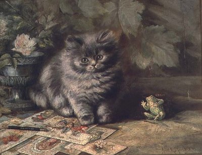 A Portrait of a Kitten by Ada Eliza Tucker