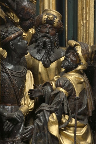 Adoration of the Magi (detail) by Adam Kraft