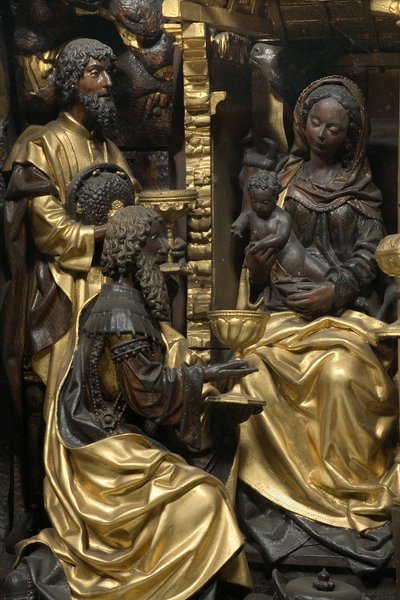 Adoration of the Magi (detail) by Adam Kraft