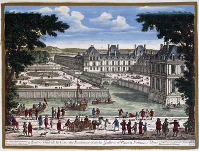 Château de Fontainebleau - engraving by Perelle by Adam Perelle