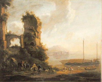 Italian Coastal Landscape by Adam Pynacker