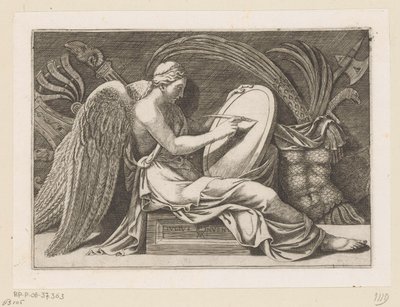 Personification of Victory by Adamo Scultori